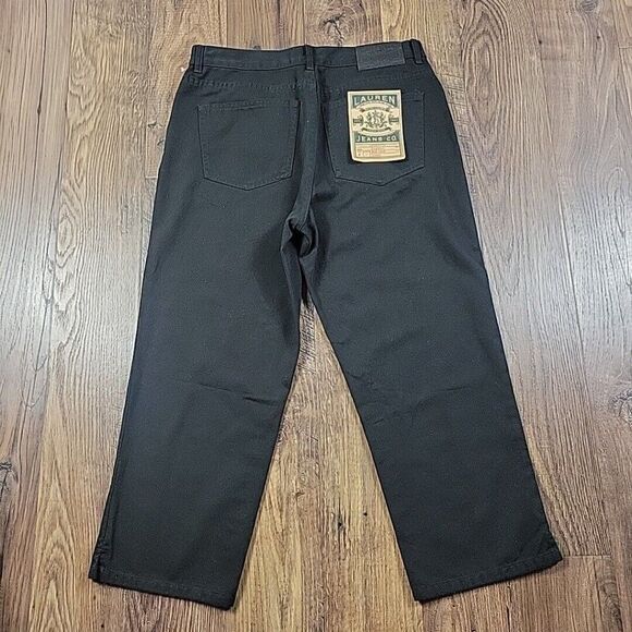 Lauren Jeans Co Jeans Womens 4 Black Classic Midcalf Capri Pants Tags - Picture 7 of 8